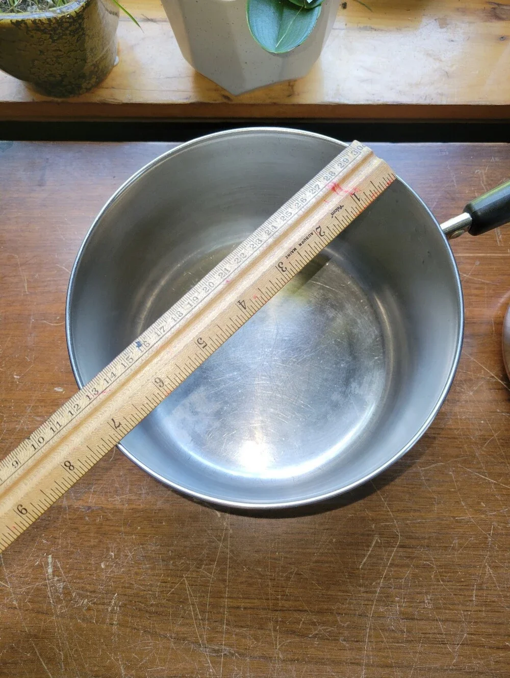 Vintage Revere Ware Copper Bottom 1 Qt & 3 Qt Saucepan Pot Set
